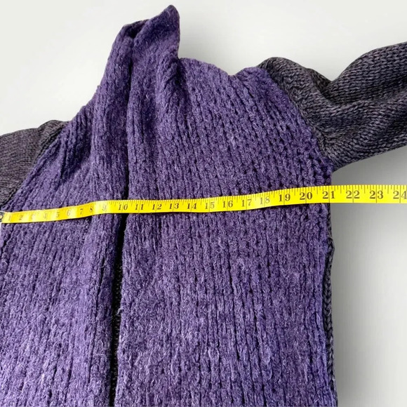 Helen Welsh Vintage Mohair Wool Blend High Side Slit Open Cardigan Size M Purple - Picture 14 of 16